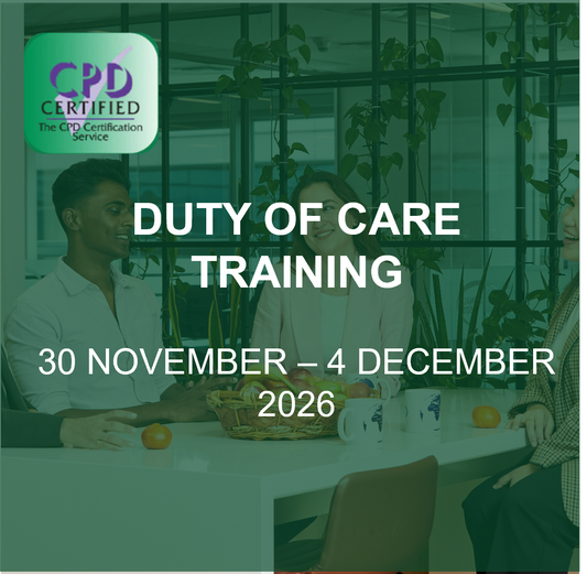 Duty of Care Training - Safety, Health & Security for Travellers